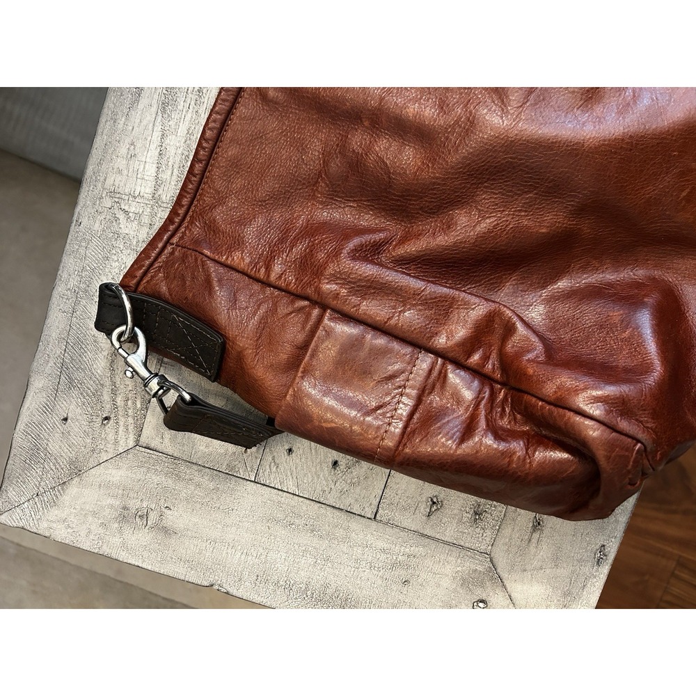 Rough And Tumble Bag Leather Cognac Distressed Boho Limited - Picture 14 of 15